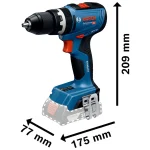 Taladro Percutor 18V 13MM + 2 Bat. 2Ah + Cargador + L-Case BOSCH GSB 18V-65 - Imagen 5