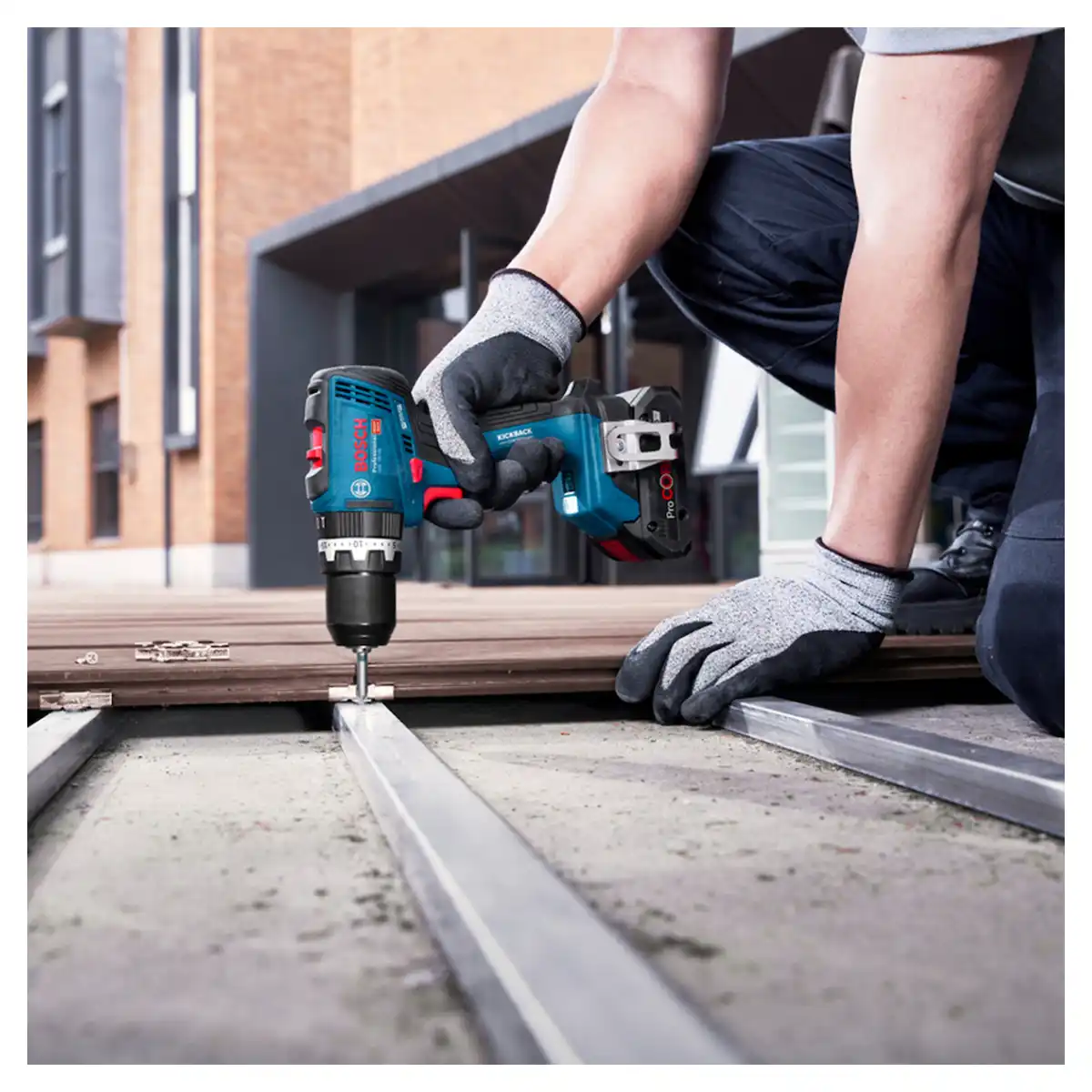 Taladro Percutor 18V 13MM + 2 Bat. 2Ah + Cargador + L-Case BOSCH GSB 18V-65 - Imagen 6