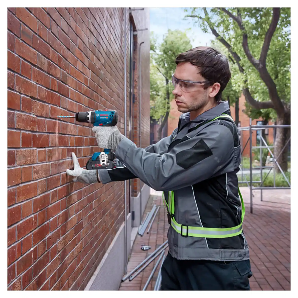 Taladro Percutor 18V 13MM + 2 Bat. 2Ah + Cargador + L-Case BOSCH GSB 18V-65 - Imagen 9