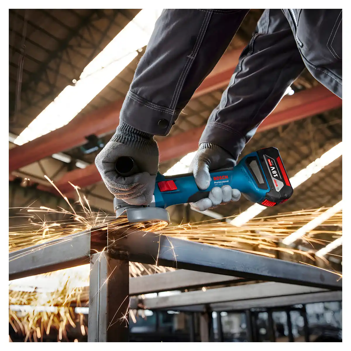 Esmeril Amoladora Angular 18V 125 MM Baretool BOSCH GWS 18V-8 - Imagen 9