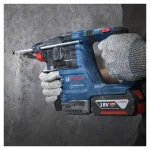 Rotomartillo SDS Plus 18V + 2 Bat. 4Ah + Cargador Rápido + Maleta BOSCH GBH 185-Li - Imagen 9