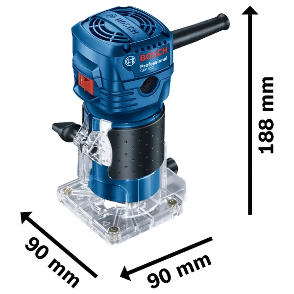 Fresadora de Mano 6 MM GKF 550 + Lijadora Orbital 220W GSS 140 - Imagen 5