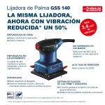 Fresadora de Mano 6 MM GKF 550 + Lijadora Orbital 220W GSS 140 - Imagen 8