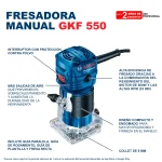 Fresadora de Mano 6 MM GKF 550 + Lijadora Orbital 220W GSS 140 - Imagen 9