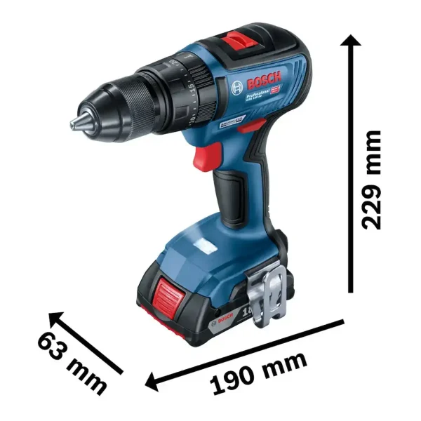 Atornillador Gsb 18v-50 1 Bat 2 Ah + Set 34 Pz - Imagen 3