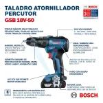 Atornillador Gsb 18v-50 1 Bat 2 Ah + Set 34 Pz - Imagen 8